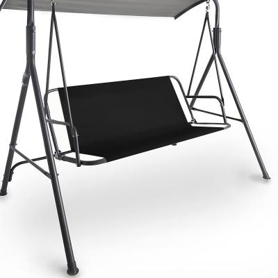 Housse de Rechange pour Balancelle de Jardin en Tissu Oxford Noir Polyester