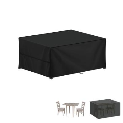 Housse Salon de Jardin Exterieur Table 100 x 60 x 74 cm Noir