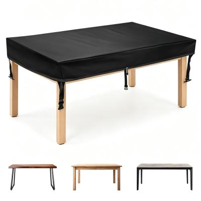 Housse de Table de Jardin Noire de Protection Imperm�able pour Meubles