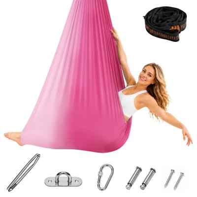 Aerial Ensemble Hamac de Yoga Capacit� de Charge D�grad� de Couleur Rose