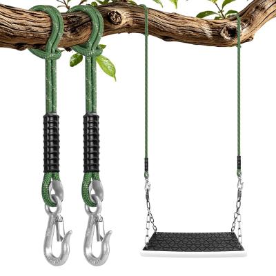 Corde de Hamac Ext�rieure Accessoire 0.6M Charge Vert Polyester 2 Pi�ce
