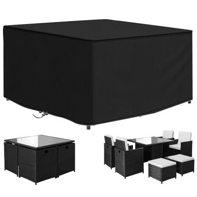 Housses de Meubles de Jardin 420D Oxford Tissu 125 x 125 x 70 cm Noir
