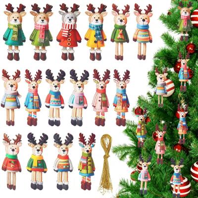 Pendentifs en Bois pour Sapin de No�l D�coration Lot de 32