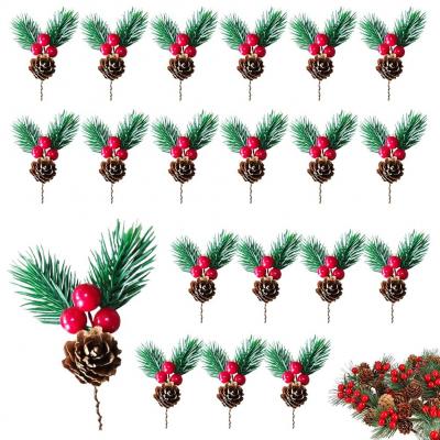 Branches de Baies Artificielles 20 Pcs No�l de Pin D�coration