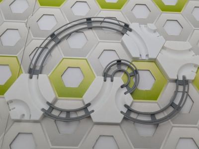 Extensions compatibles Gravitrax: Lot de 4 Rails courbes A