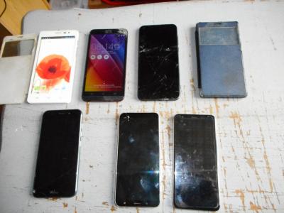 lots de 7  t�l�phones portable non tester asus dukitel  cubot wiko ulefone