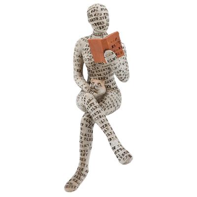 Statue Decoration Interieur Figurine Femme Chat d'�tag�re Multicolore Papier