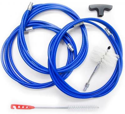 Kit Nettoyage 9m Conduits Fum�e Chemin�e Po�le Granul�s Brosse Articul�e