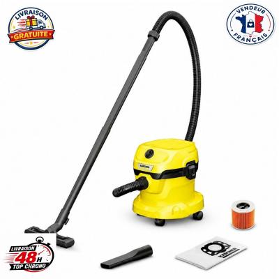 K�rcher WD 2 Plus Aspirateur Eau et Poussi�re 1000 W Cuve 12 L Filtre Cartouche