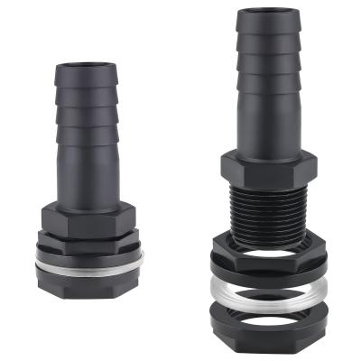 Trop Plein Cuve 25mm Passe Paroi Eau 1000l Noir 2 PCS