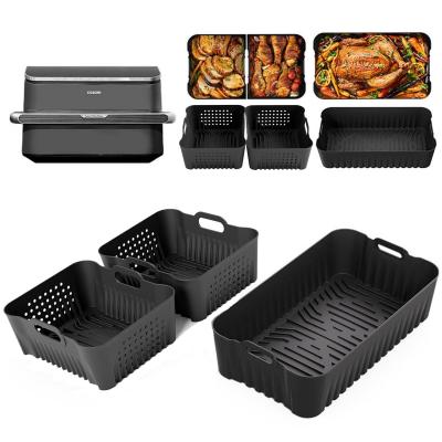 Moule Silicone Air Fryer pour Cosori 10L Twinfry Plat 3 Pi�ces