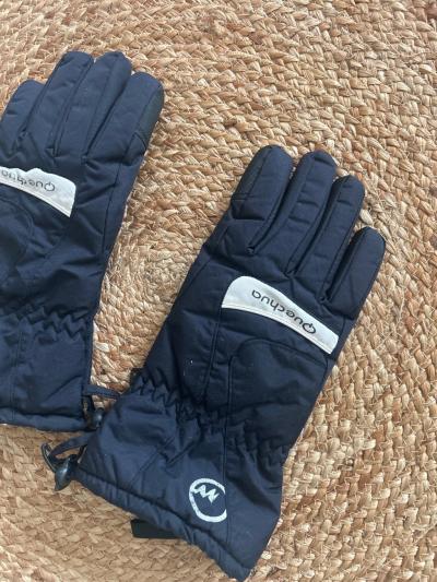 Gants de ski Quechua enfant noir doublure polaire