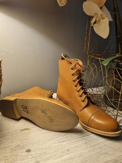 Bottines Femme Ippon Vintage T37 Prix55 Marron Clair Parfait �tat