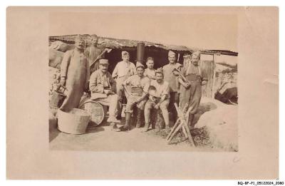 Bq Bfp1 1041 MilitariA   Group Of Soldiers   Sold As Is Photograph