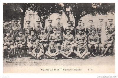 MILITARIA   14 18    l'infanterie anglaise.