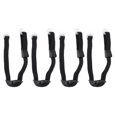 Pouce Jugulaire de Casque 4 Pcs Accessoire Noir Polyester �quitation 16.93