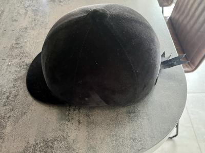 Fouganza bombe-casque d �quitation noir taille 55 synth�tique