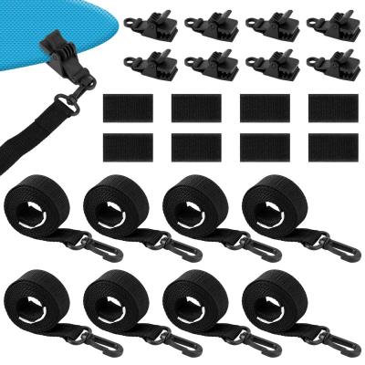 Kit Fixation pour Enrouleur de Couverture Solaire de Piscine Noir 24pcs