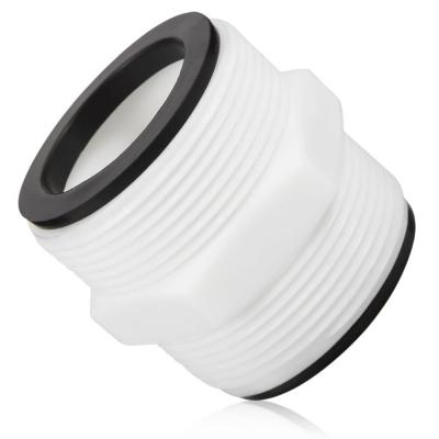 Kit de Raccordement de Piscine 38 mm pour Raccord de Tuyau Intex Blanc