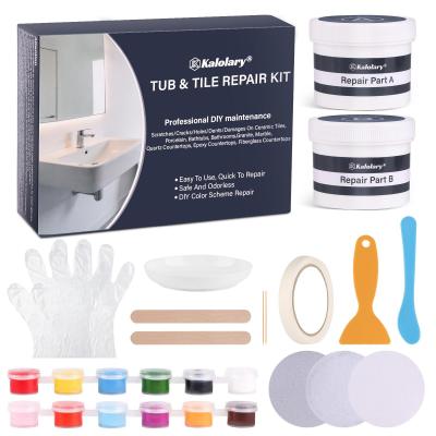Kit de R�paration Baignoire avec 12 Pigments de Couleur Piscines Bains Remous