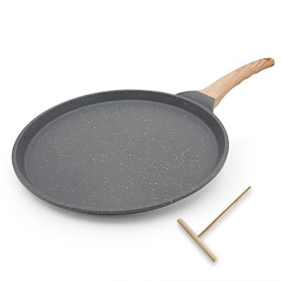 Po�le � Cr�pes 30 cm Cr�pi�re avec Rev�tement Antiadh�sif Noir Aluminium