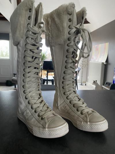 Converse Knee High Shearling - Faux Fur Extra High Boots 36