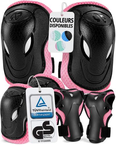 Protection Roller Enfant Garcon Patins � Glace a Roulette Fille ROSE Plastique