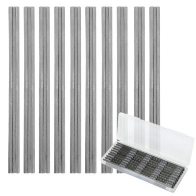 Lames de Raboteuse 82mm 82x5,5x1,2mm Gris Acier au Mangan�se 10 Pi�ces
