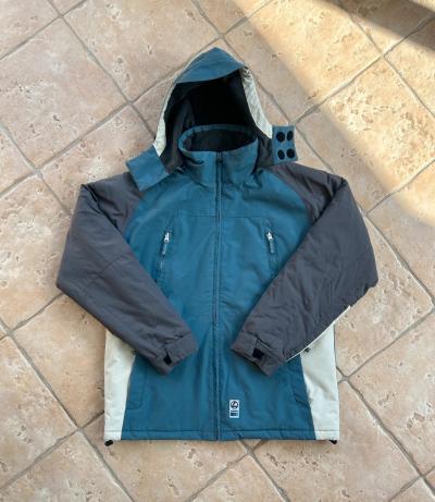 Longboard Veste de ski snowboard r�tro bleu gris Taille 2 EU 44 #1308.W