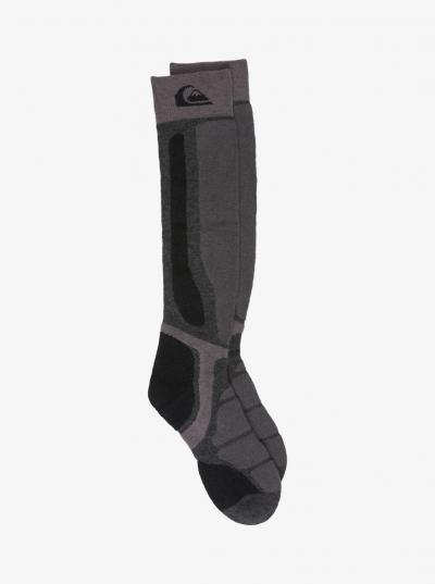 Chaussettes de ski snowboard Quiksilver Chaussettes en laine m�rinos Gris Homme Summit
