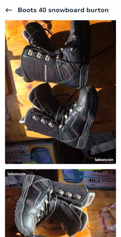 boots snowboard burton 40