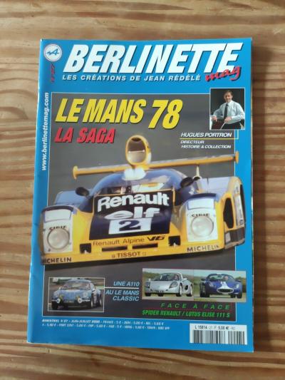 N6 BERLINETTE MAG N27 A110 Le Mans Classic, Le Mans 78 La Saga Spider Renault