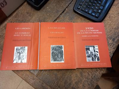 Lote De 3 Libros De Ferdinand Bruckner: Las Razas   La Lucha Con El �ngel