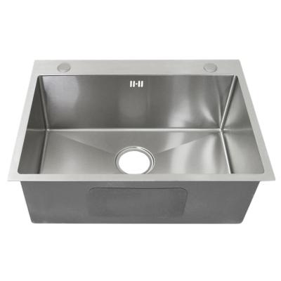 KuKoo �vier de Cuisine en Inox Cuve Simple Carr� de Finition Satin� Commercial