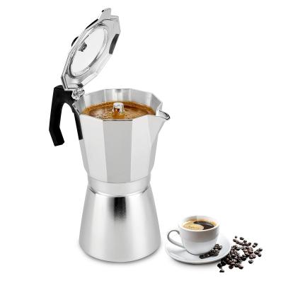 Cafetiere Italienne en Aluminium 14 Tasses Moka Pot 700 ml Argent�