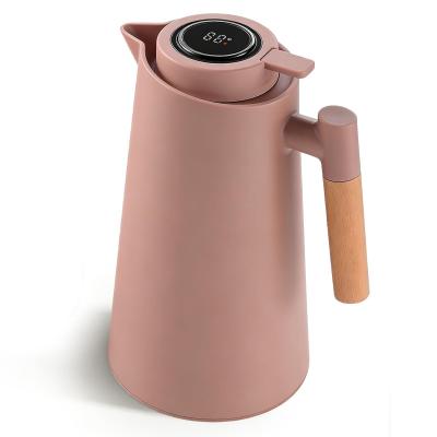 Thermos 1 l Cafeti�re Isotherme Marron Caf� avec Affichage de la Temp�rature