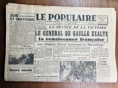 General de Gaulle In 1945 Original Edition WWII WW2 History Book