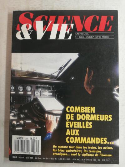 N145 Science et Vie N�855 d�c 1988 combien de dormeurs �veill�s au commandes