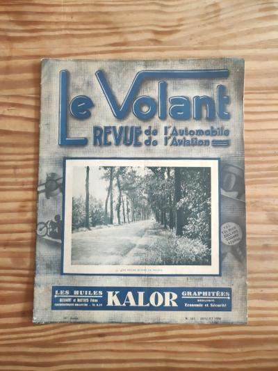 N10 Le Volant Revue De L'automobile, Et De L'aviation Juillet 1936 France