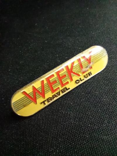 Vintage Pin's Advertising Pins Weekly Travel Club Lot 2ST 049