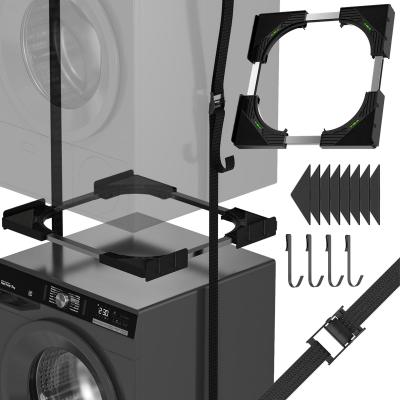 Kit de Superposition Universel pour Lave linge - S�che linge Noir Pi�ces