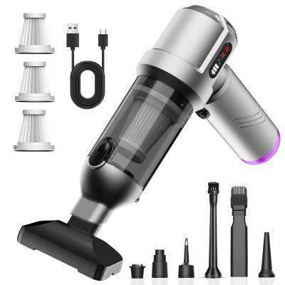 Aspirateur � Main sans Fil 25 000 Pa 4 en 1 pour Voiture et Maison Argent�