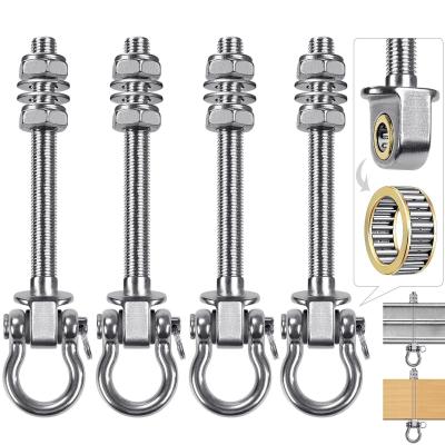 Mousqueton de Suspension pour Hamac 17.5cm Kit de Montage Pivotant � 180� 4pcs