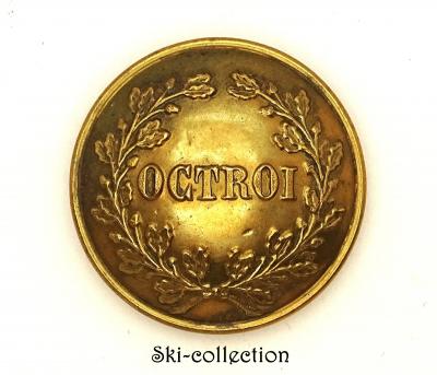 OCTROI Button France Circa 1870 23 mm