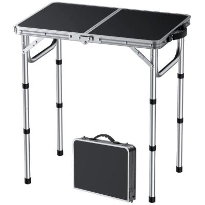 Petite Table de Camping Pliante de 0,6 m L x l x Argent� Aluminium