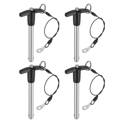 Goupille de Verrouillage 10mm x 70mm Longueur d'Utilisation Noir 10x70mm 4Pcs