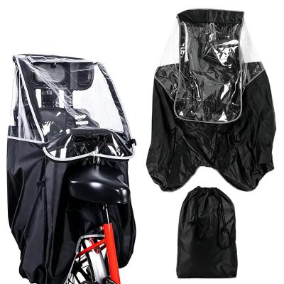 Noir Si�ges pour Enfants Housse de Pluie de V�lo Kids Polyester Tissu