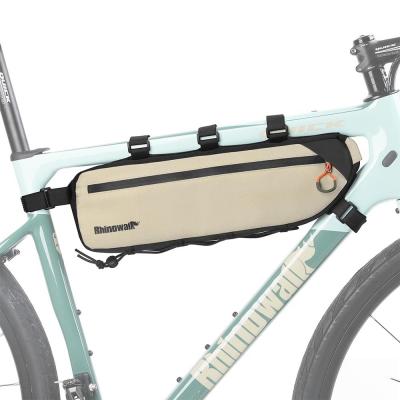 2,7 l Beige Sacoche de Cadre de V�lo �tanche pour Tube Sup�rieur Polyester