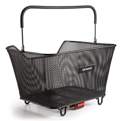 Montage Transversal Panier V�lo Arri�re en M�tal � Fixation Rapide Noir