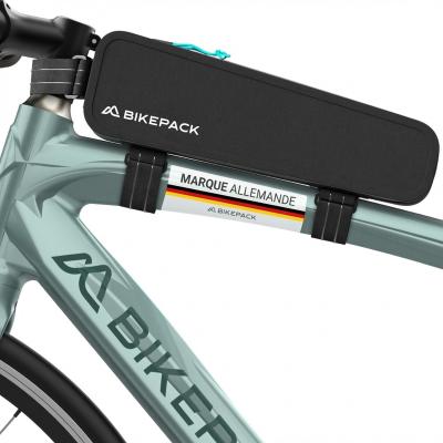 Sacoche Top Tube V�lo Cadre Route VTT Bikepacking Sacs Paniers Noir Plastique